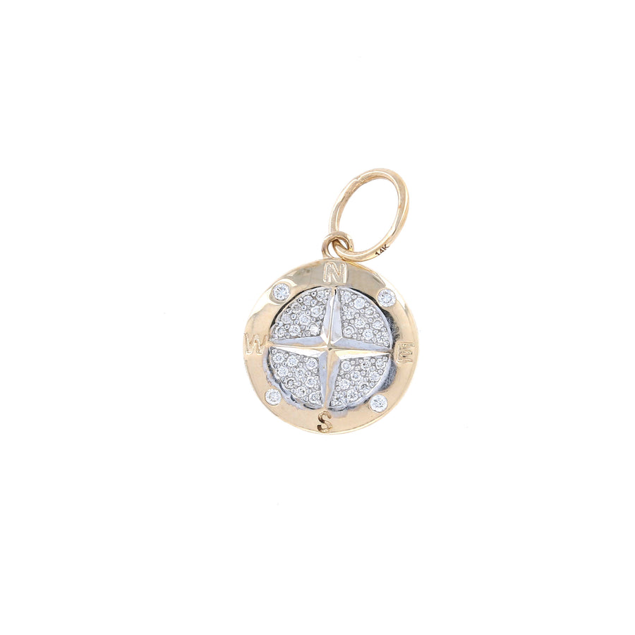 Double-Sided Compass Charm