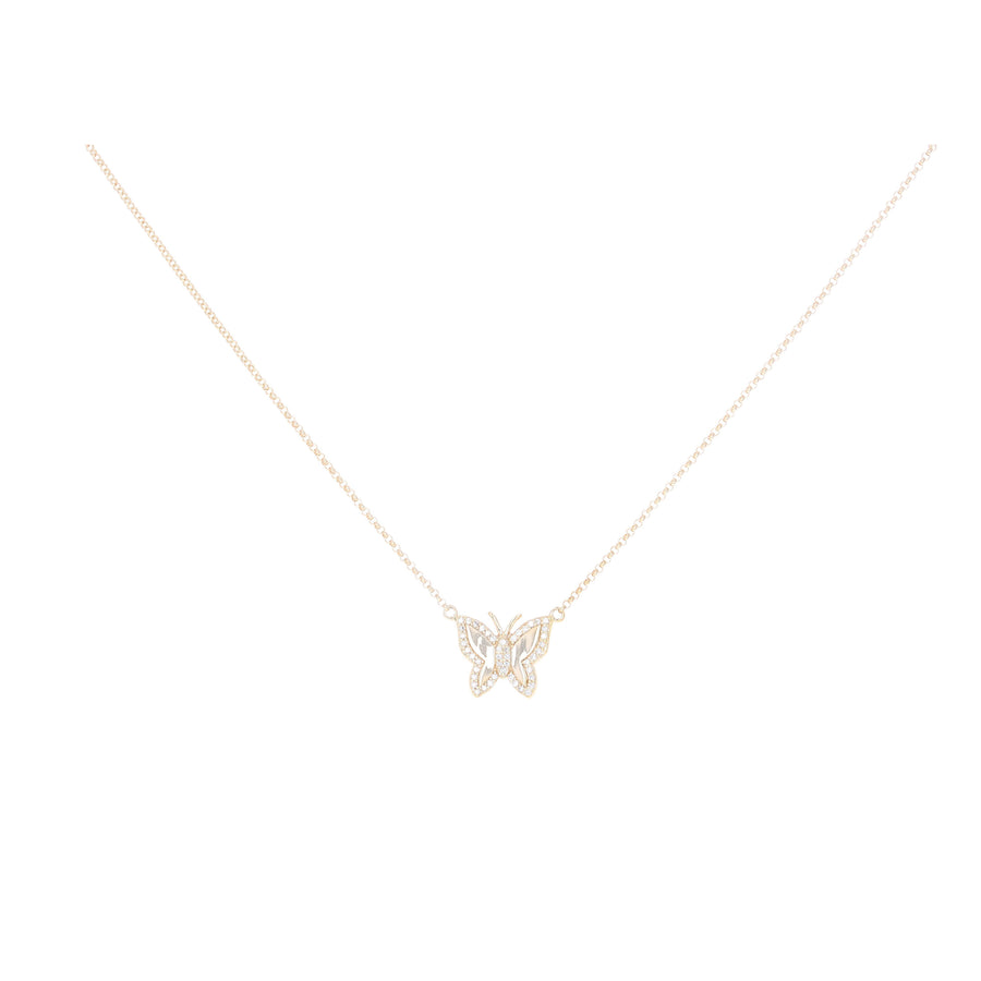 Mini Gold Butterfly Necklace