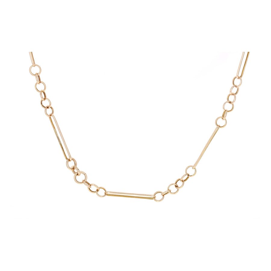 Small Round Link Chain Necklace