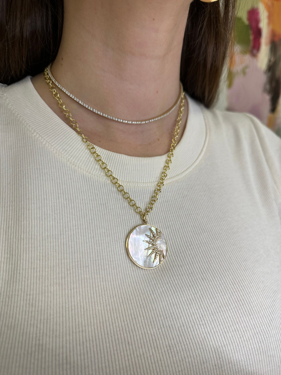 Mother of Pearl Sunshine Charm