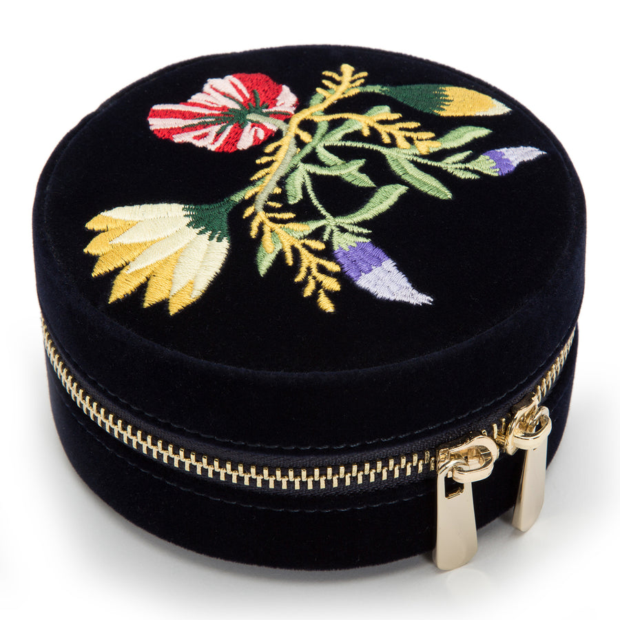 Velvet Round Zip Case