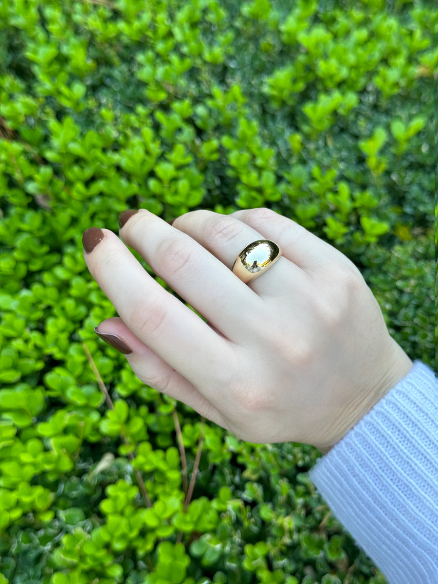 Solid Gold Cocktail Ring
