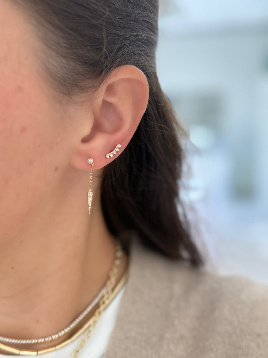 Dainty Dangling Dagger Earrings
