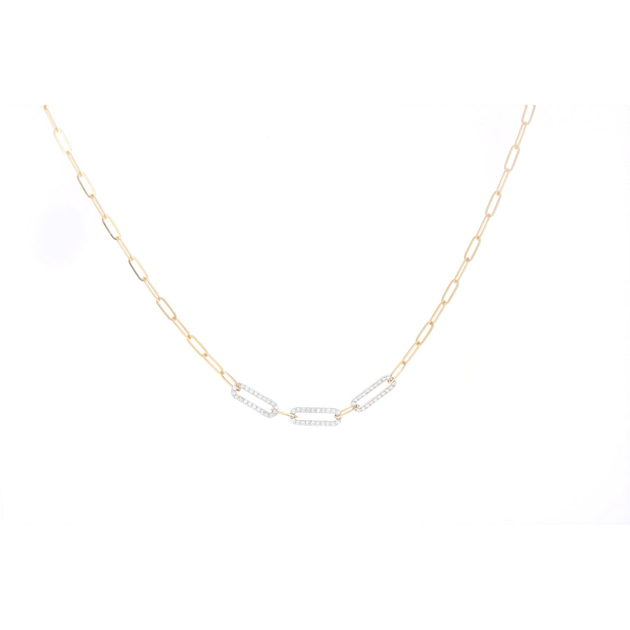 Small Paperclip Chain with Three Diamond Links