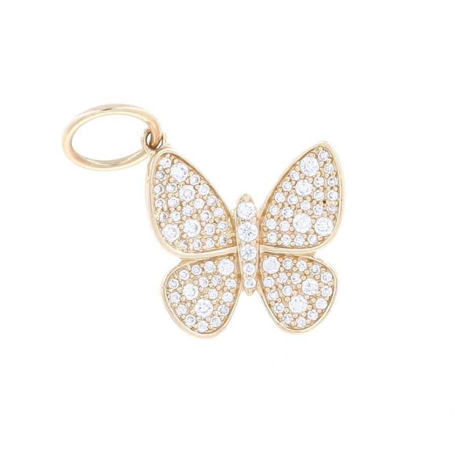 Pave Butterfly Charm