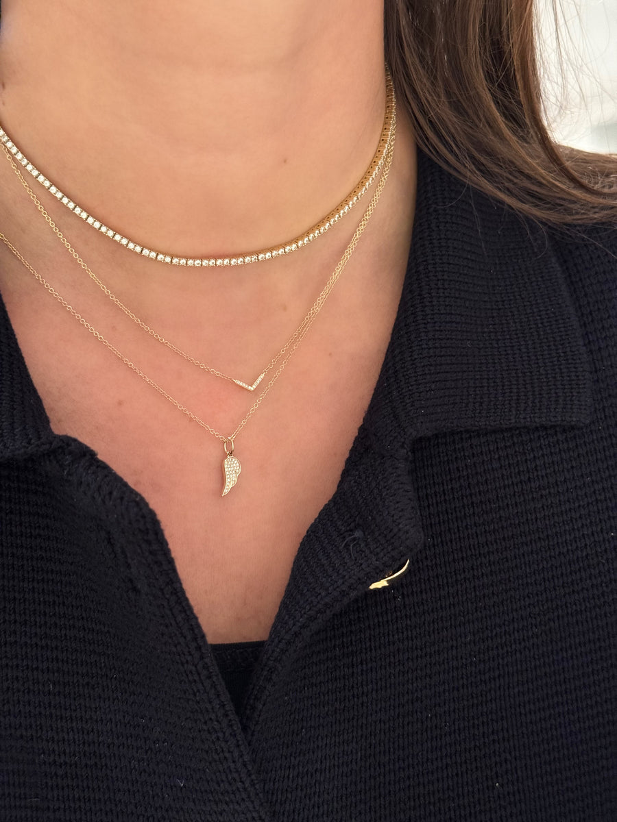 Diamond Angel Wing Necklace