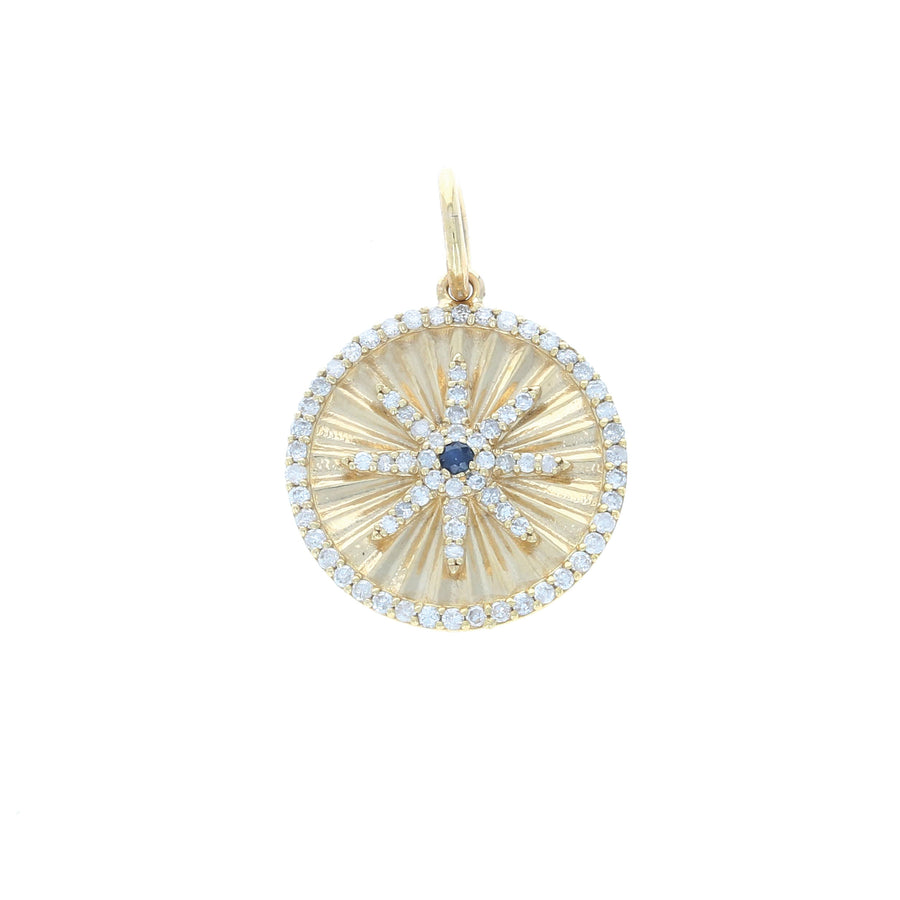 Gold and Diamond Starburst Charm