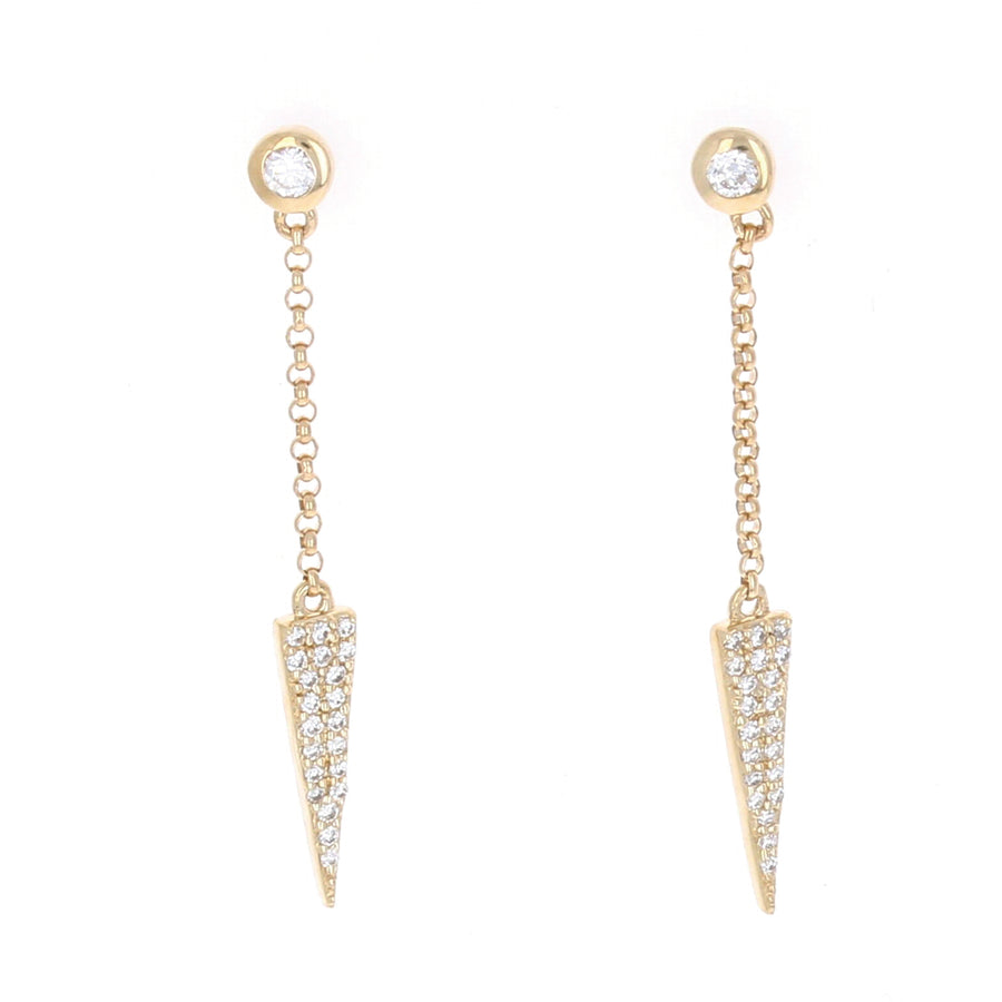 Dainty Dangling Dagger Earrings