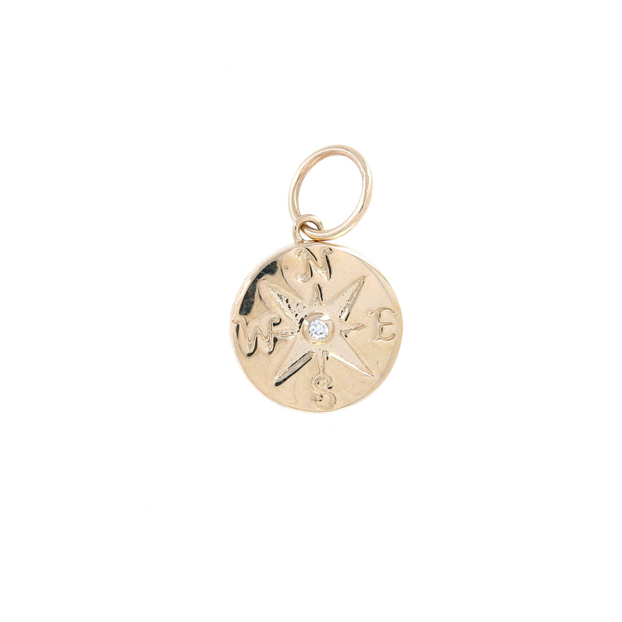 Double-Sided Compass Charm