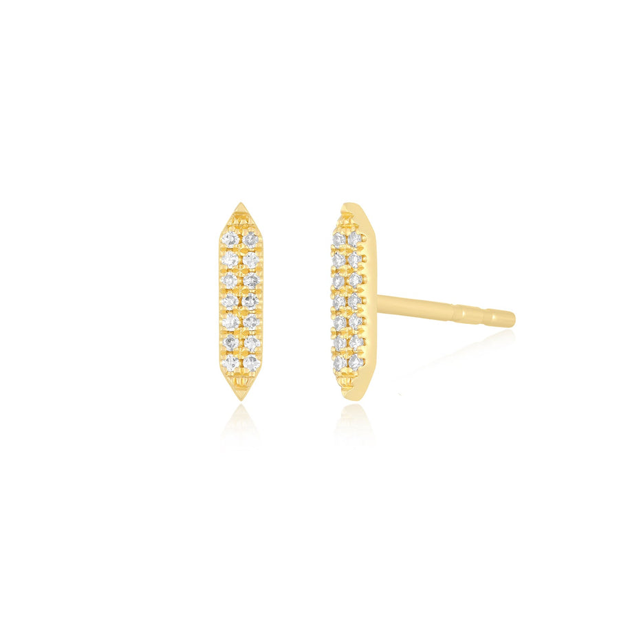 Pave Diamond "On Point" Studs