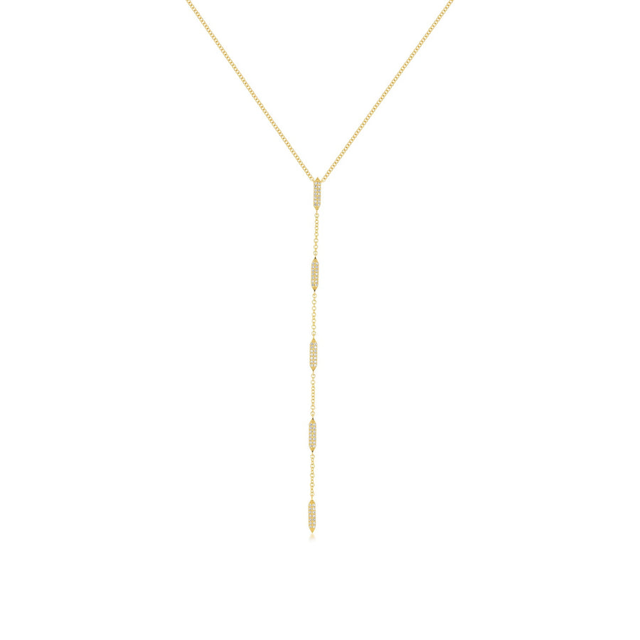 Pave Diamond "On Point" Lariat