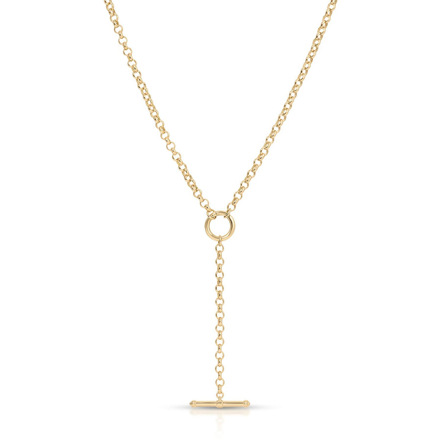 Rolo Chain Enhanced Lariat Necklace
