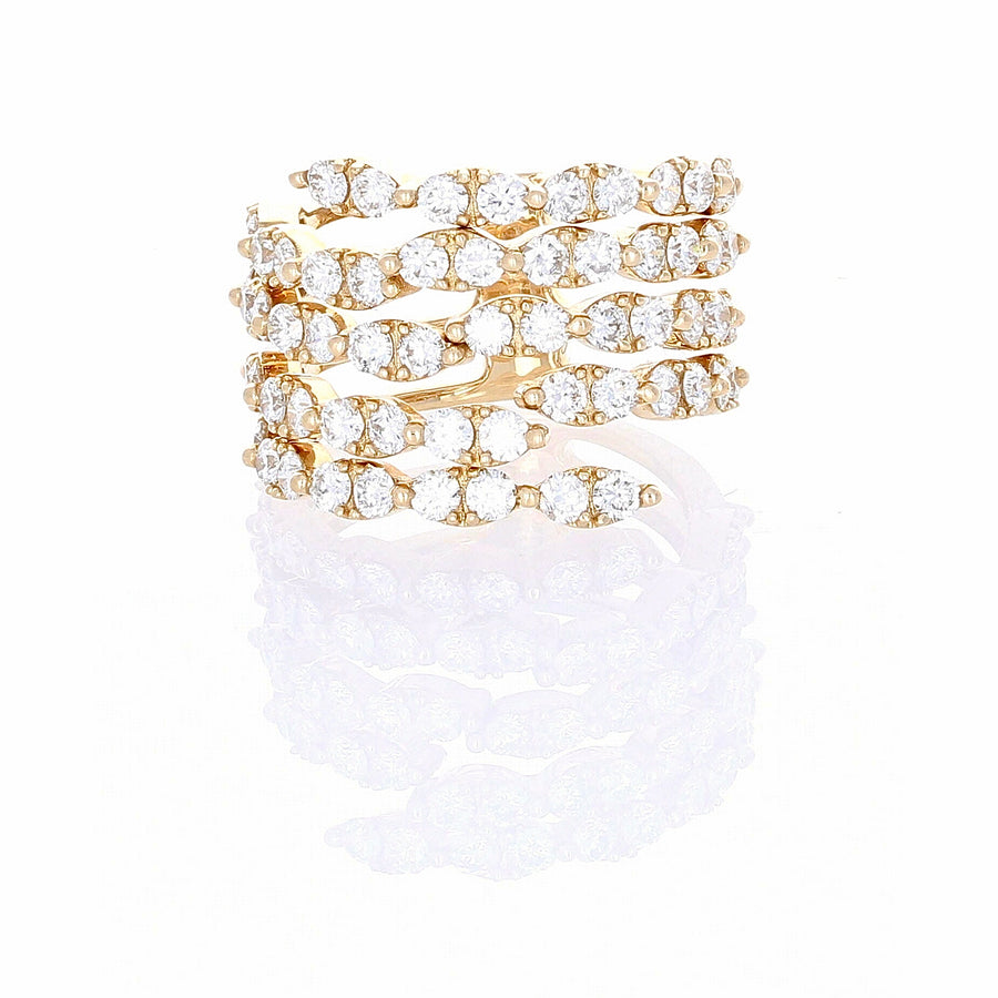 Diamond Coil Ring