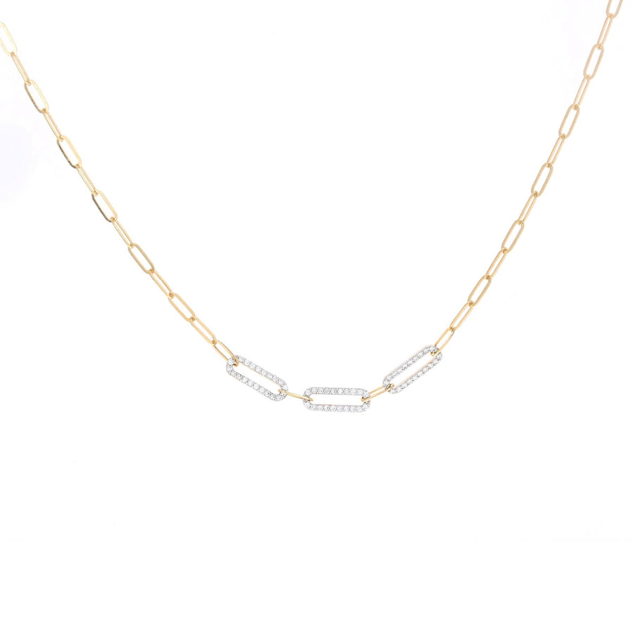 Small Paperclip Chain with Three Diamond Links