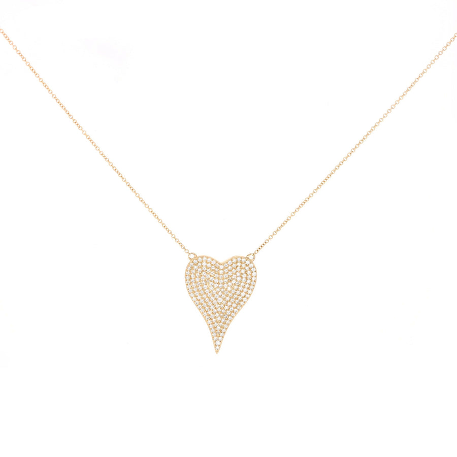 Large Elongated Heart Necklace