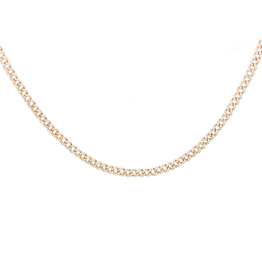 Pave Cuban Chain Necklace