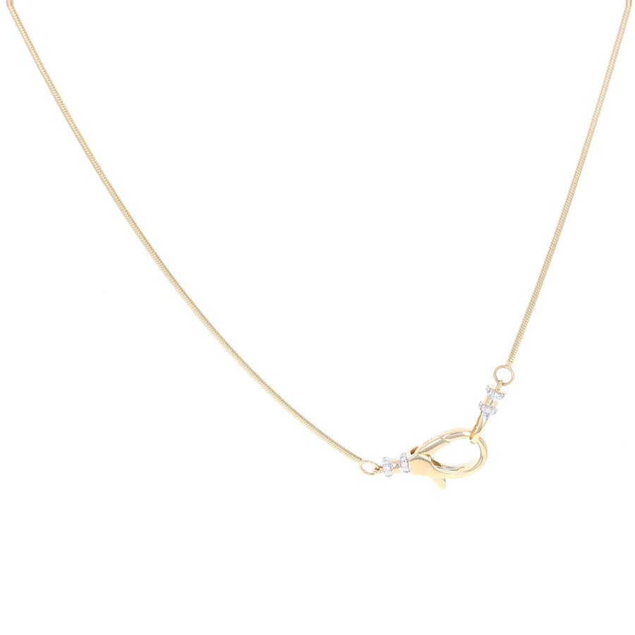 Gold Snake Chain with Lobster Clasp Enhancer