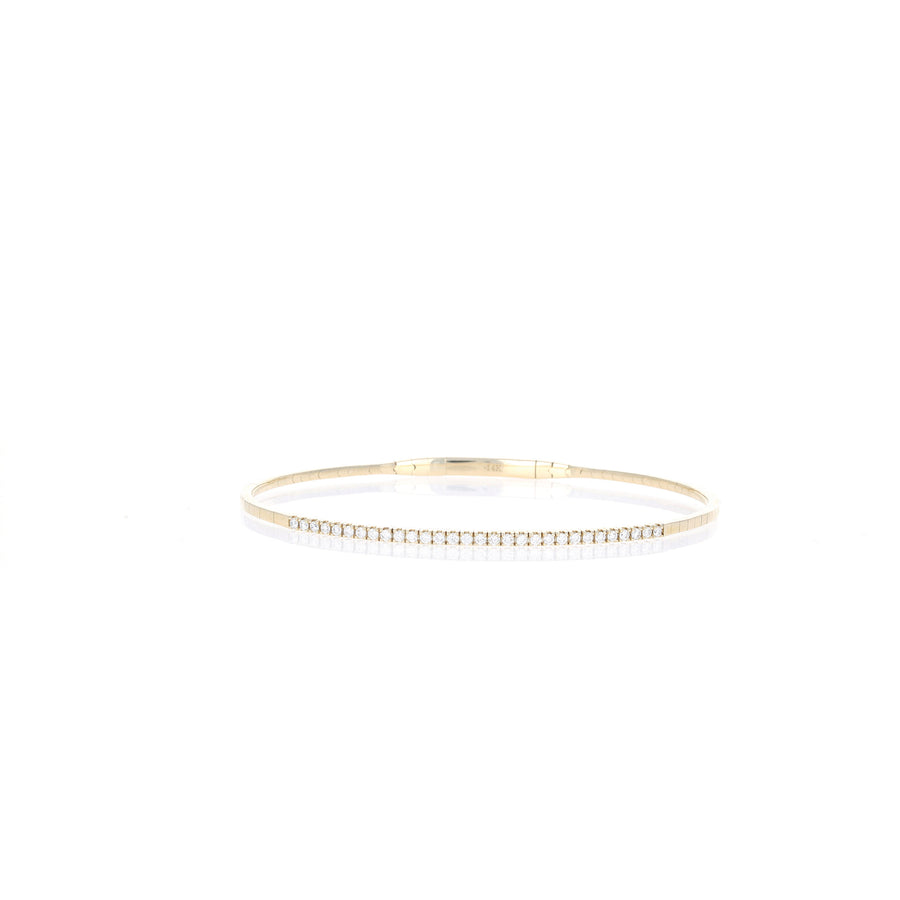 Half Diamond Flex Bangle