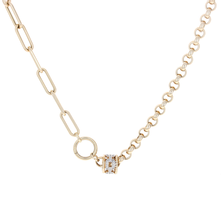 Half & Half Chain with Charm Enhancer