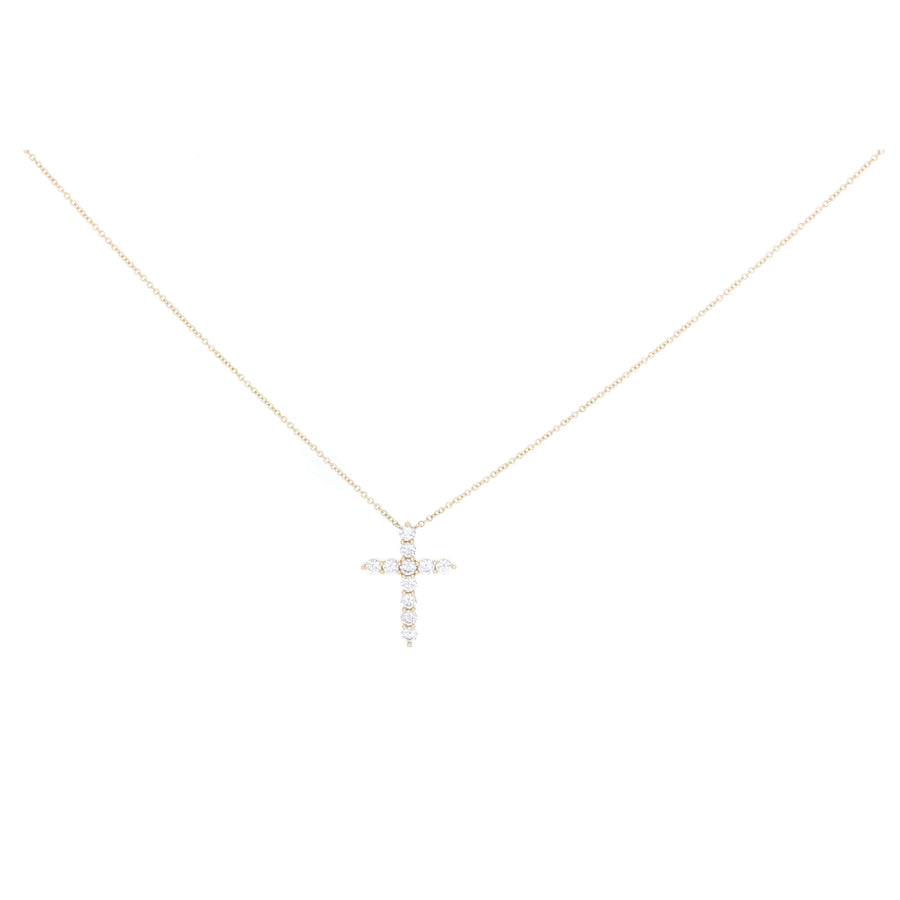 Large Diamond Cross Necklace