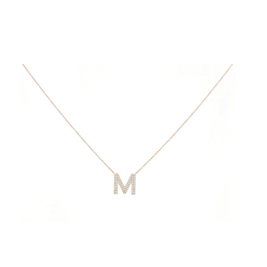 Block Letter Initial Necklace