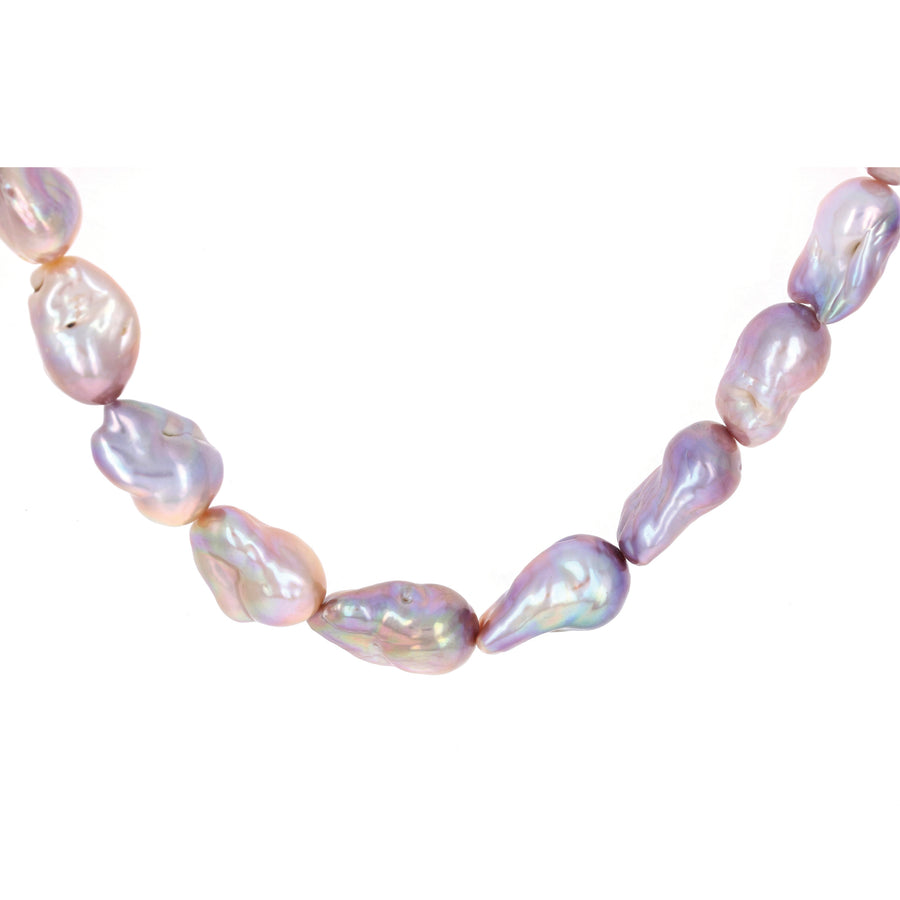 Pink Baroque Pearl Necklace