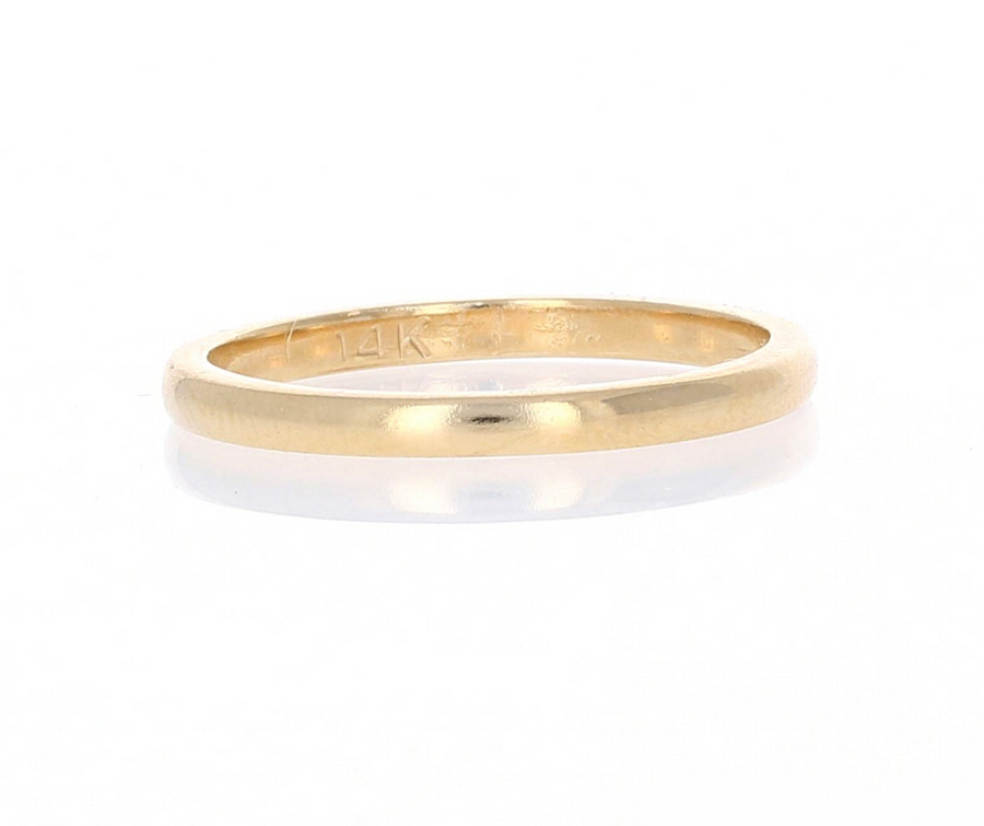 Solid Gold Domed Band