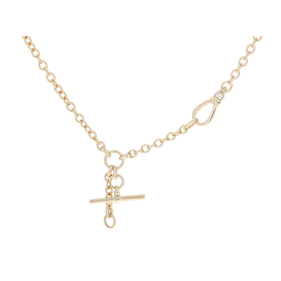 Toggle Chain Necklace with Charm Enhancer