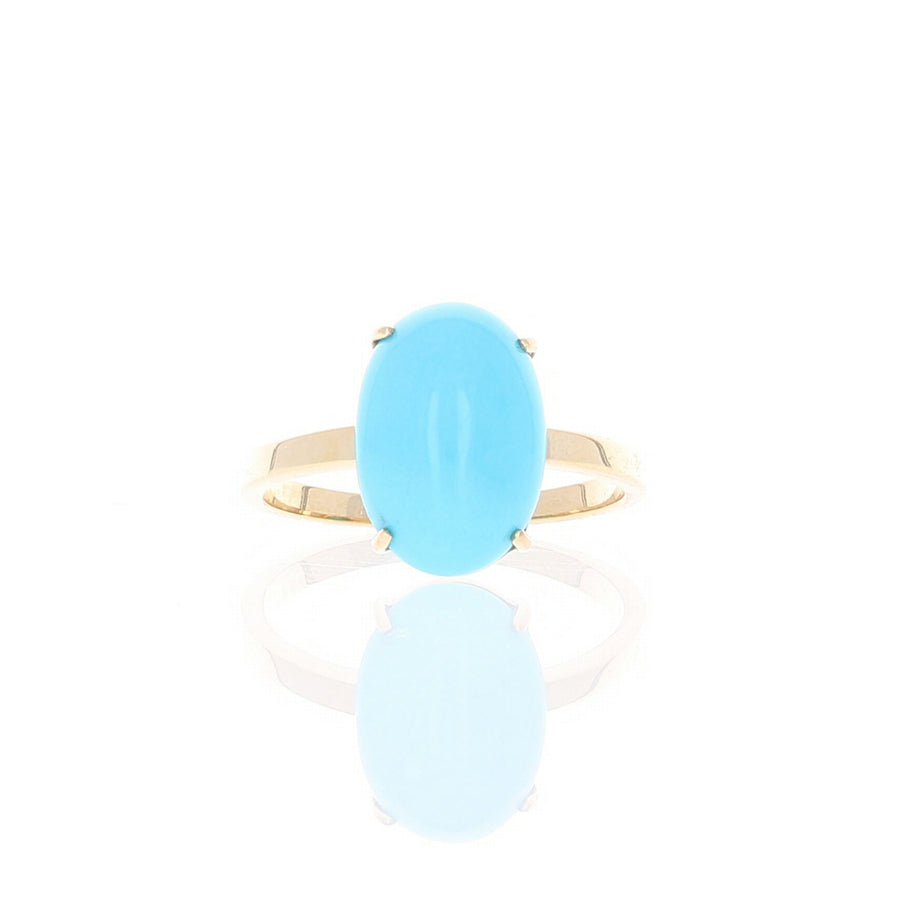 Oval Turquoise Cocktail Ring