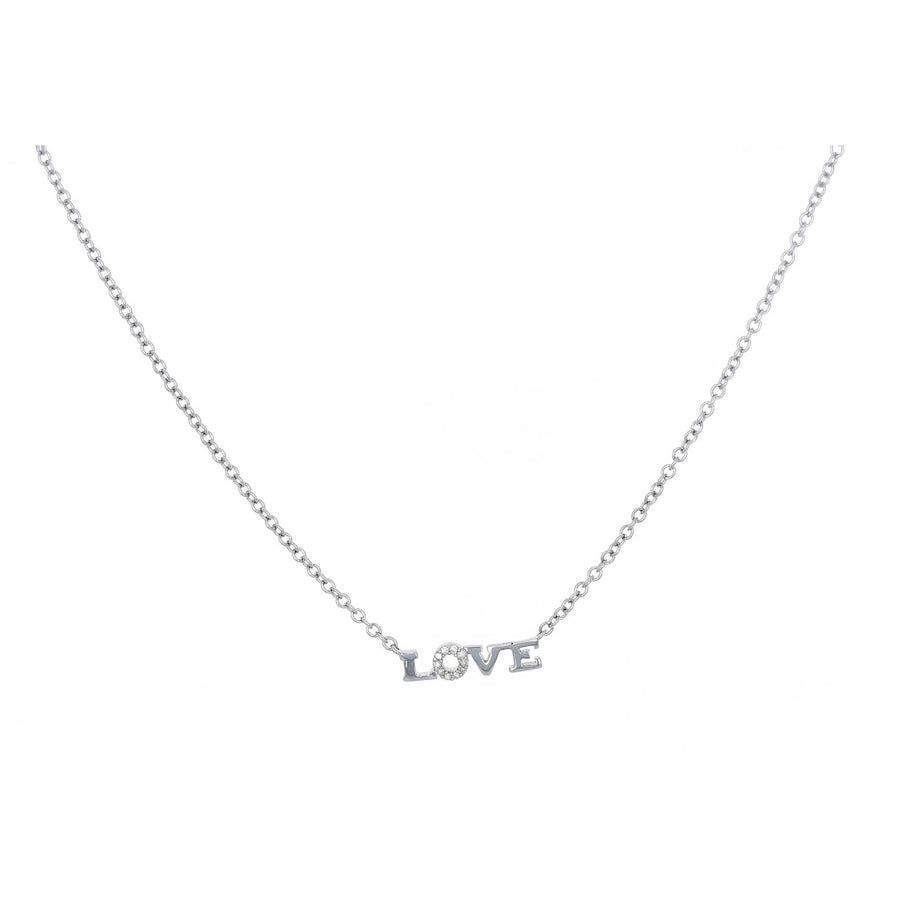 Mini Silver Love Necklace