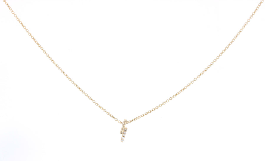 Off Center Double Bar Necklace