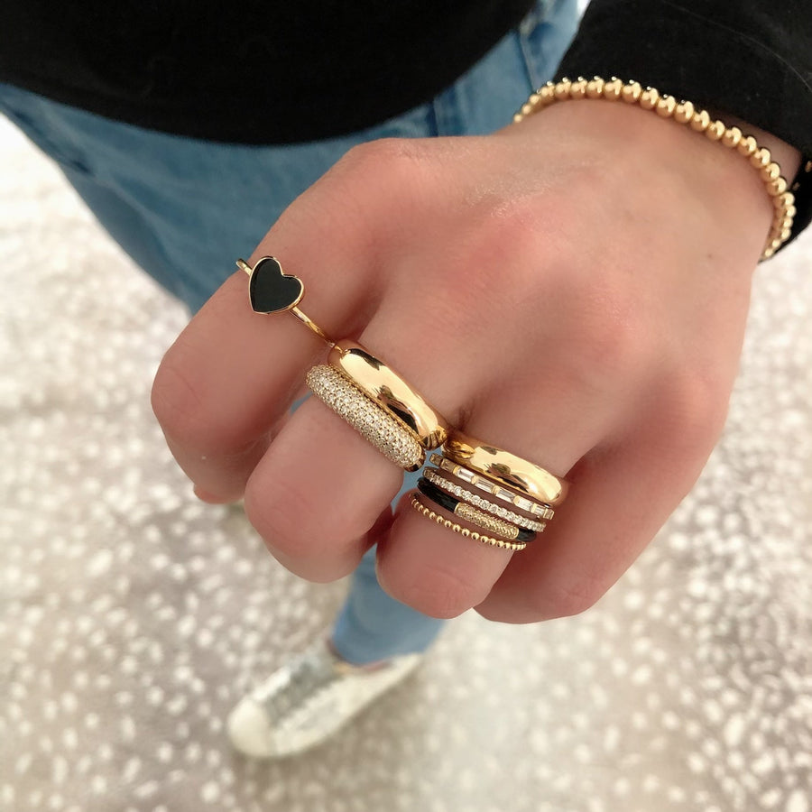Gold Domed Band Ring