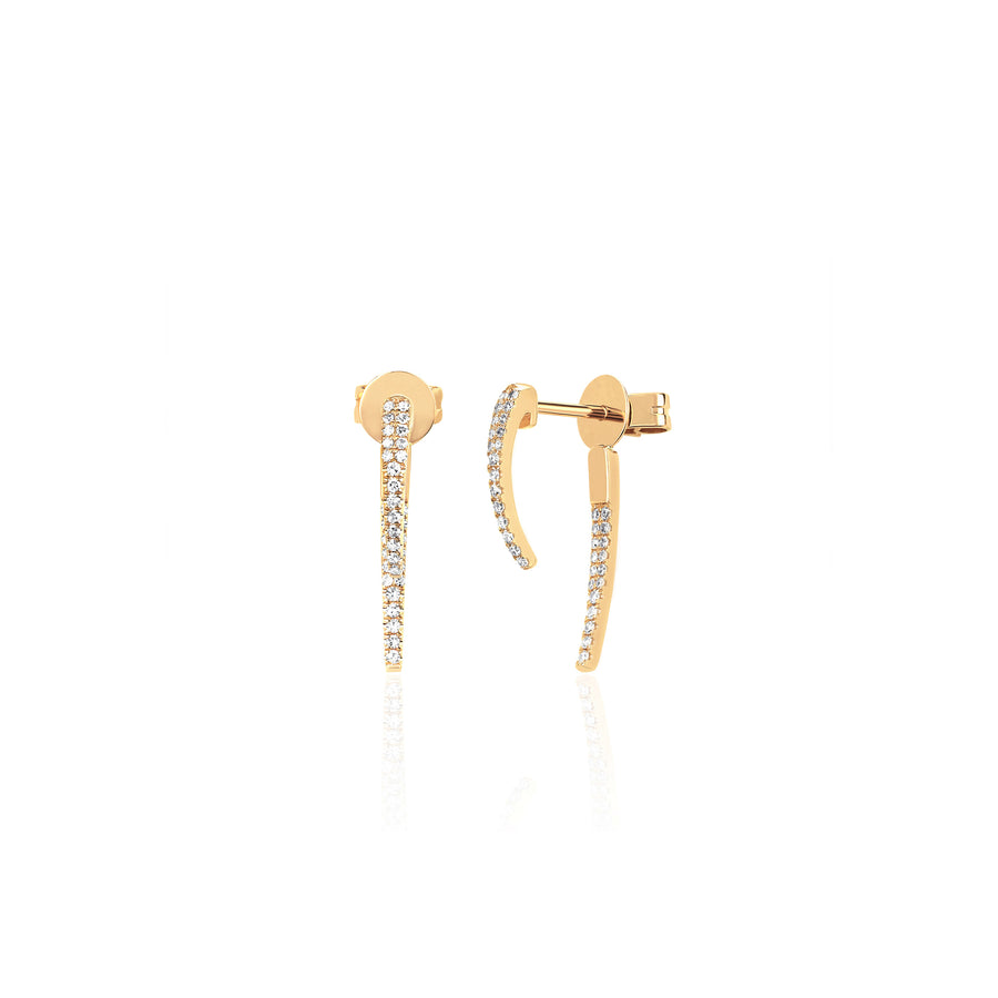 Diamond Hook Earring