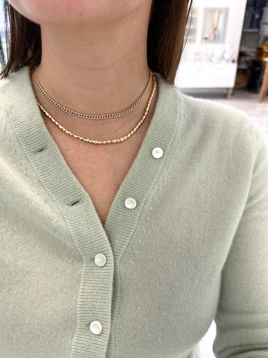 Mixed Shape Gold Necklace