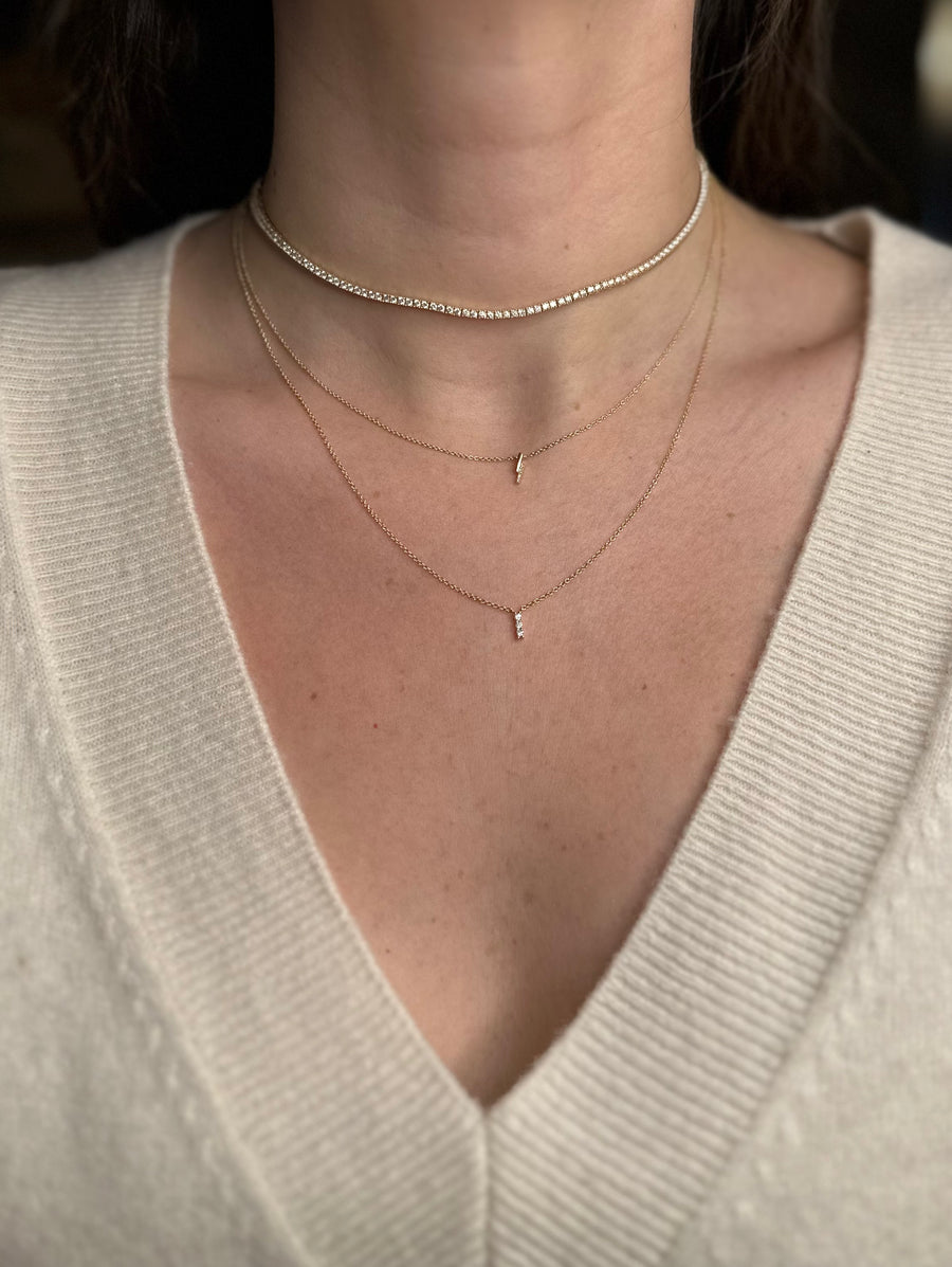 Mini Vertical Bar Necklace