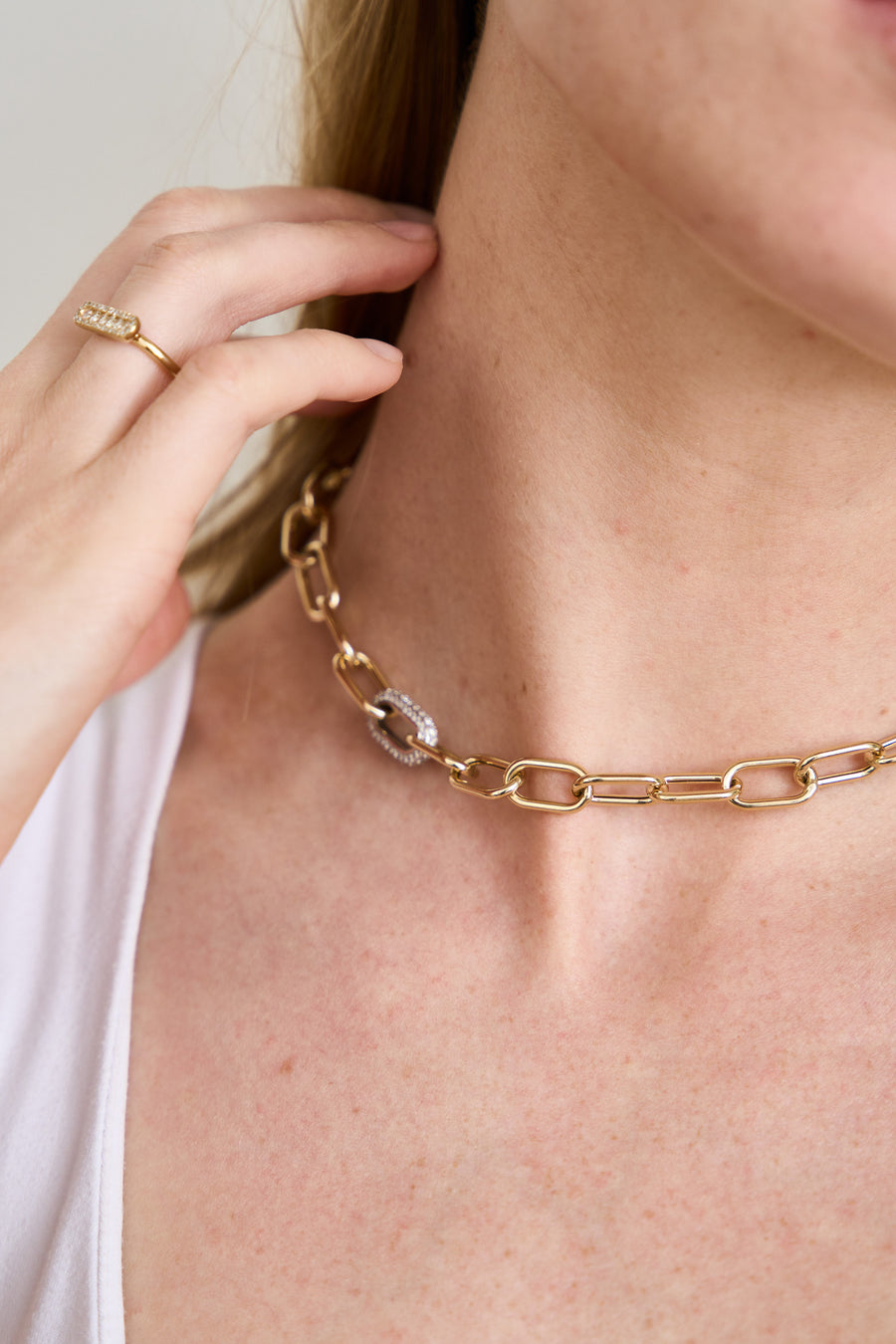 14k Oval Link Chain Necklace – FERKOS FJ